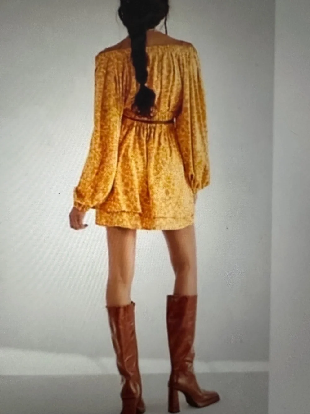 Free People Janel Printed Mini Dress. NWOT.